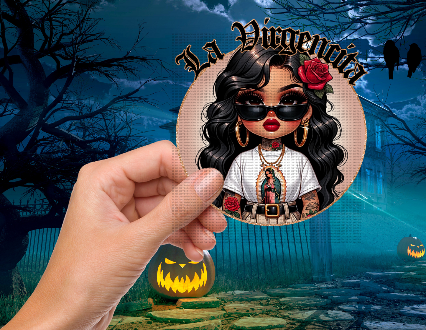 La virgencita 4” decal