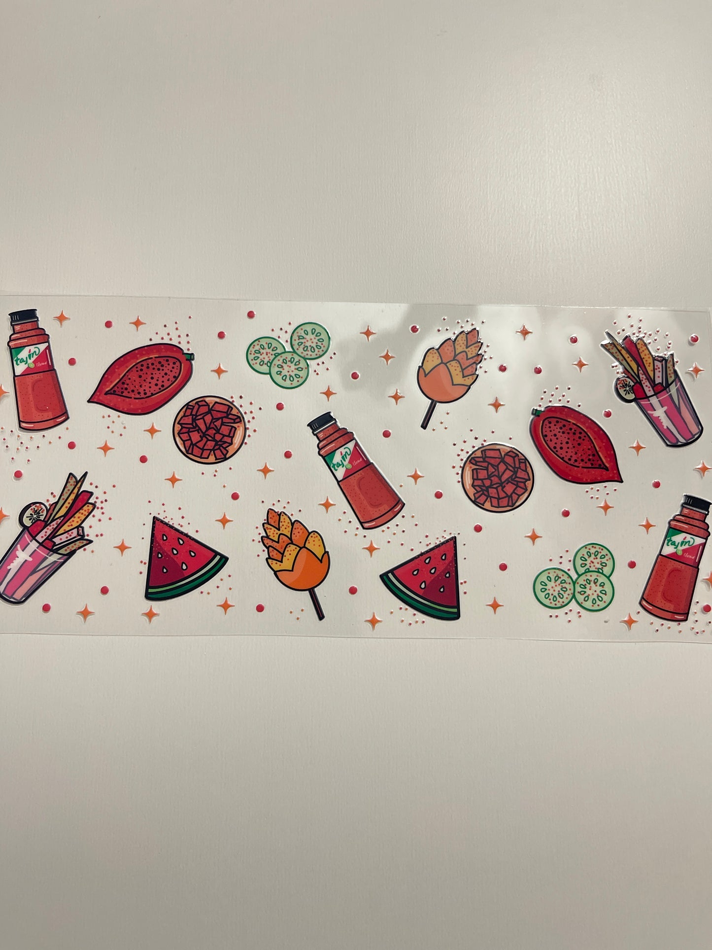 #95 Mexican candy and fruit uvdtf cup wrap