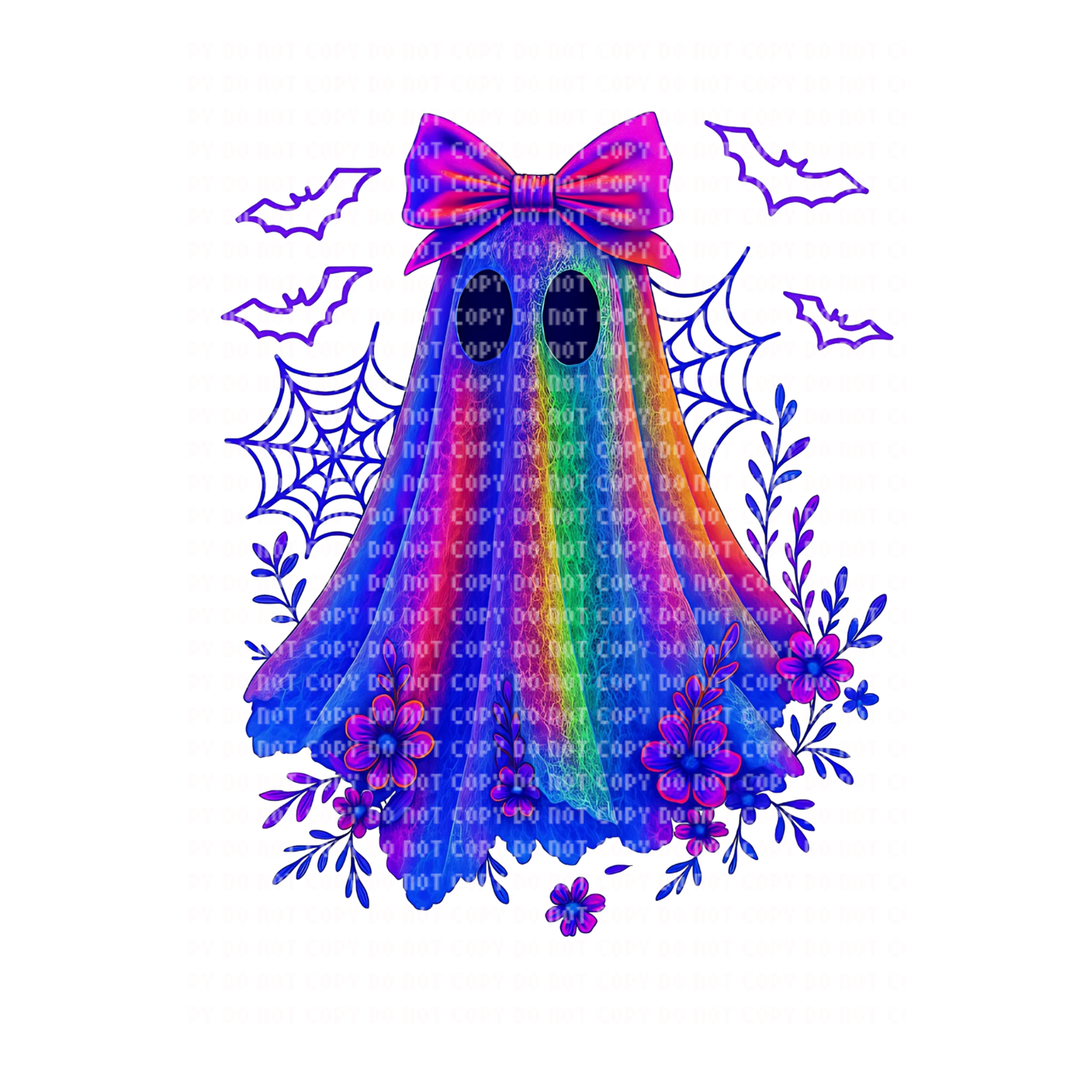 BLUE LACE GHOSTY DTF TRANSFER
