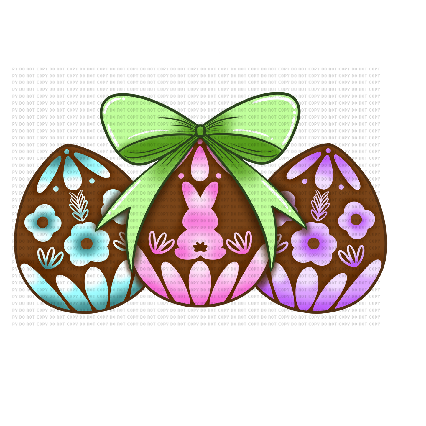 3 HUEVITOS PASCUA DTF TRANSFER