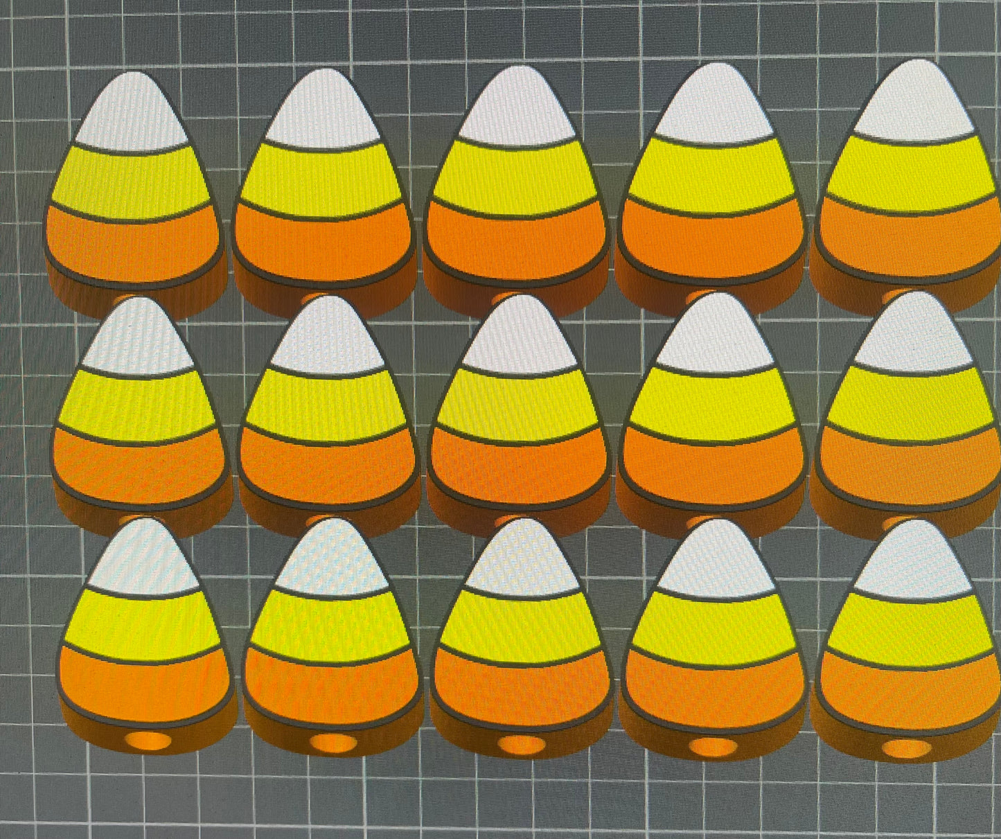 Candy corn standard size (8mm) 15 toppers