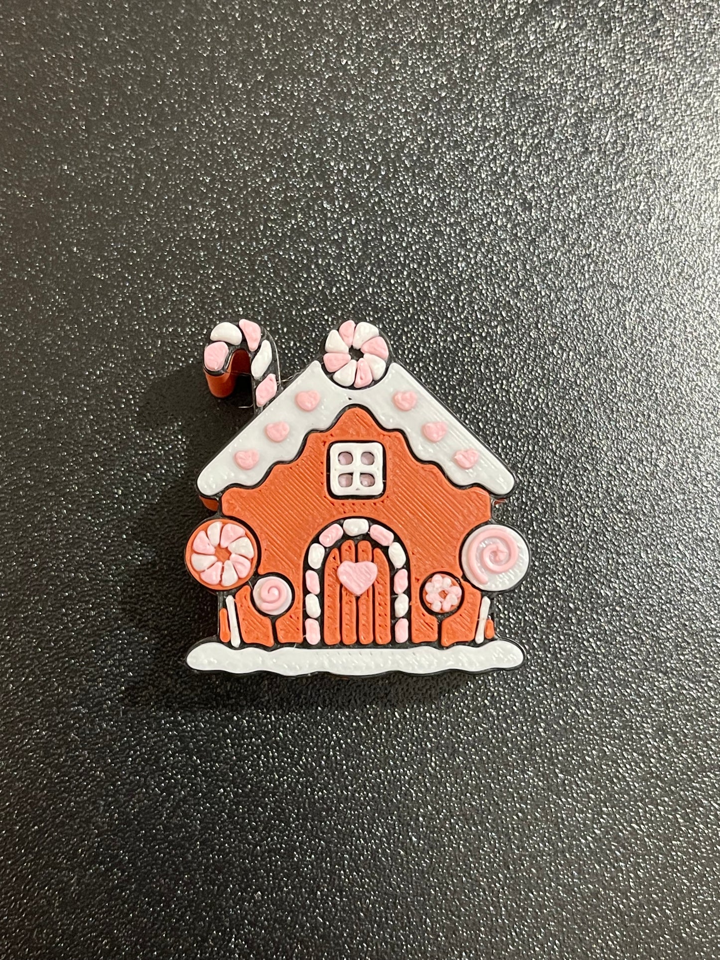 Gingerbread house straw topper (standard size)