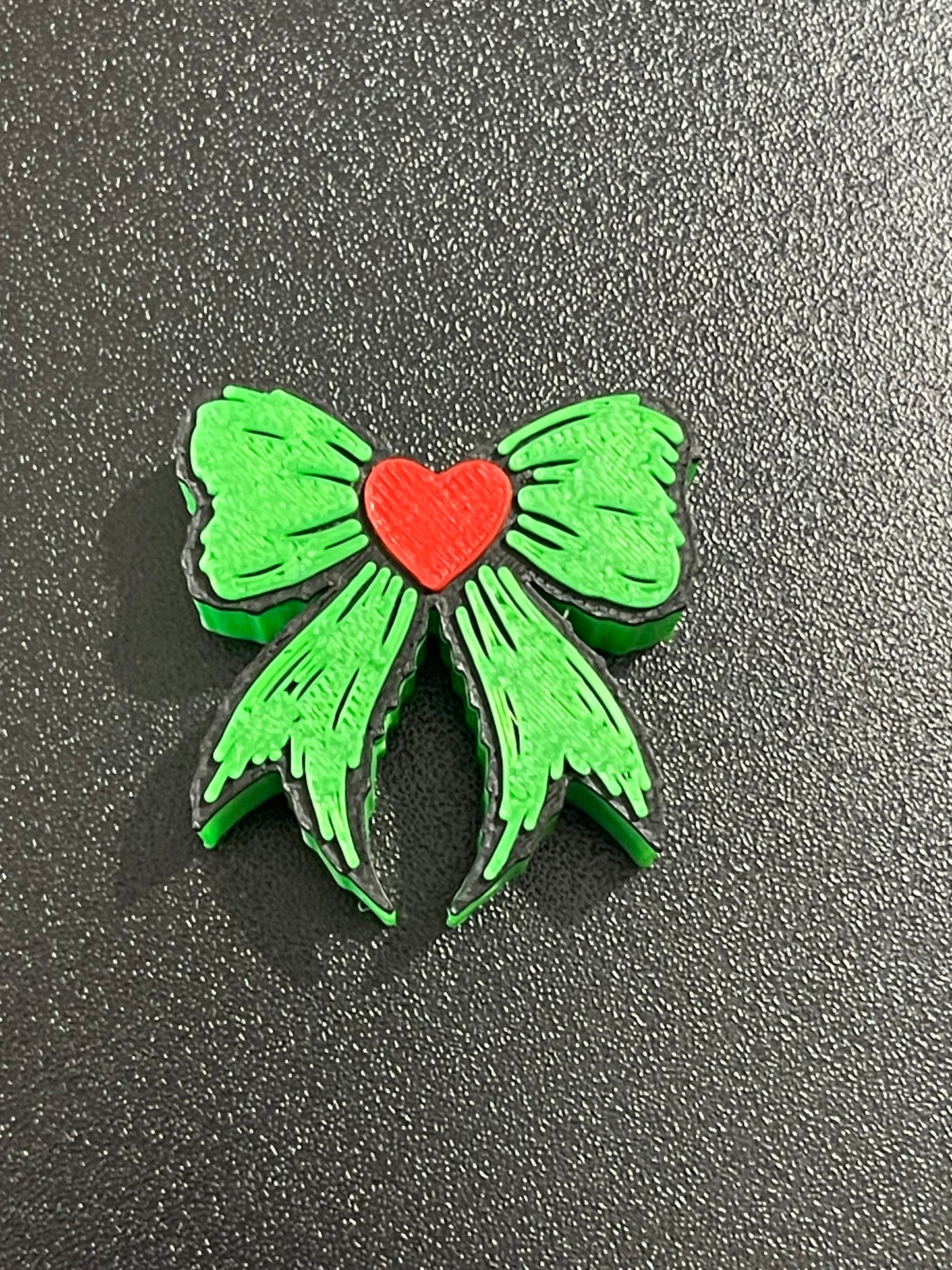 Green bow straw topper (standard size