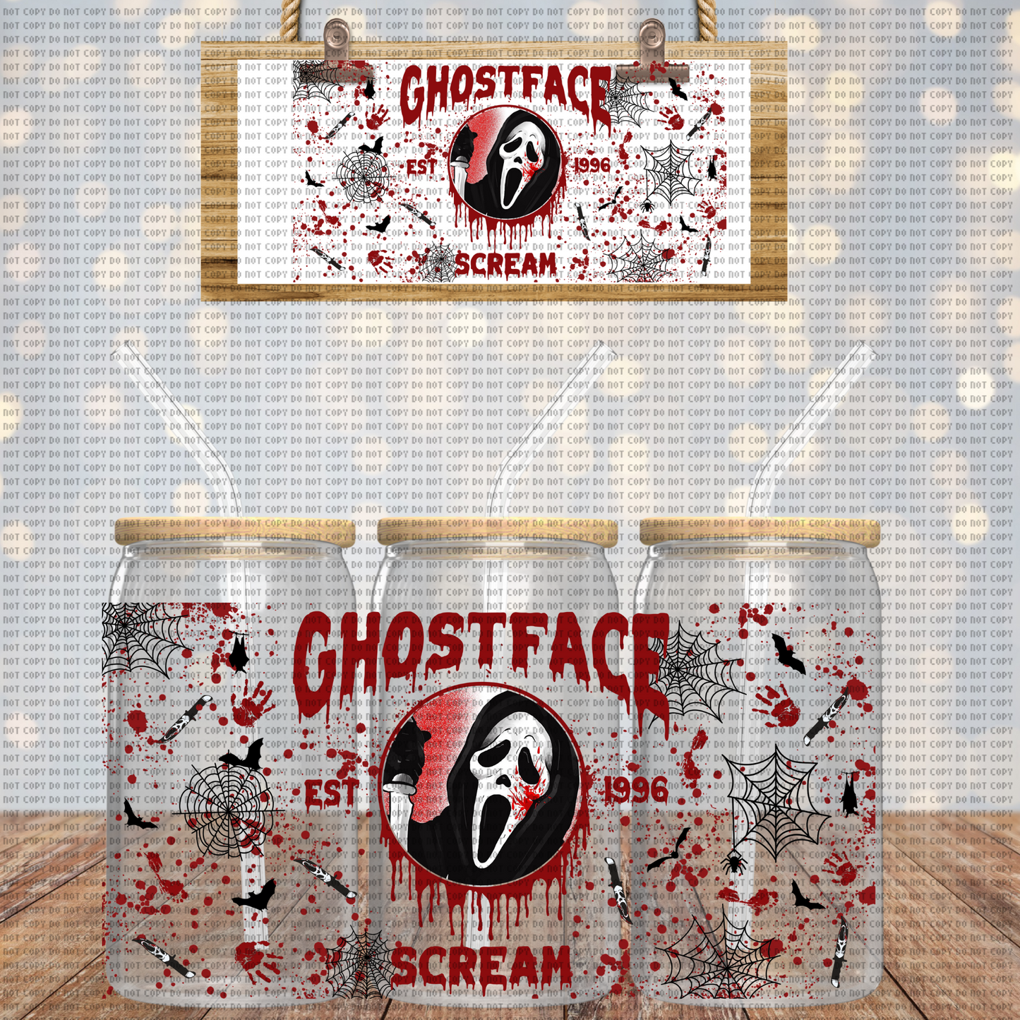 GHOSTFACE SCREAM CUP WRAP