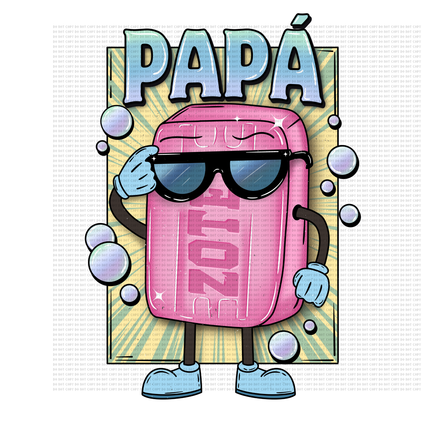 Papa zote DTF transfer