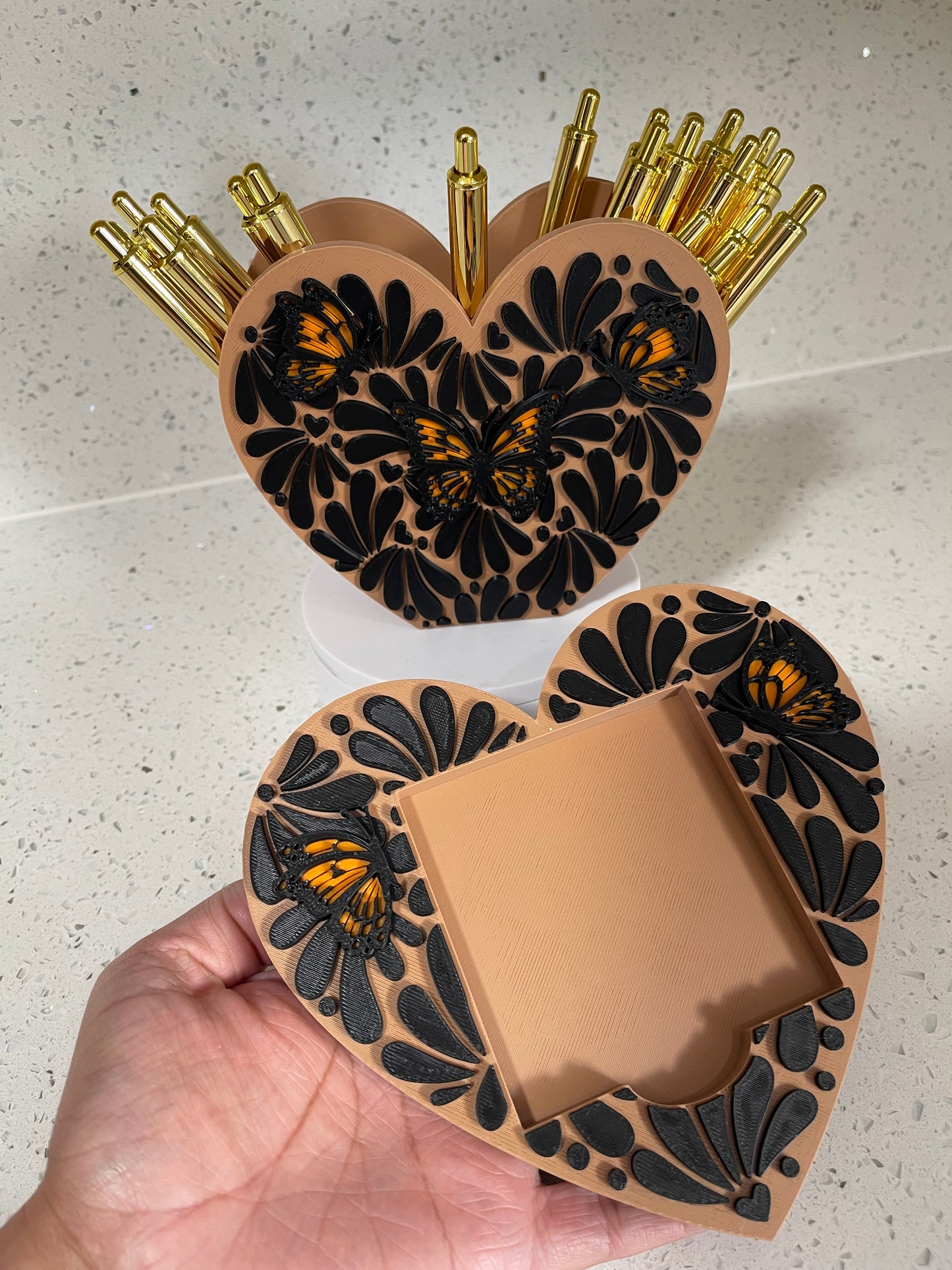 Monarch Butterfly Pen & Post it note holder