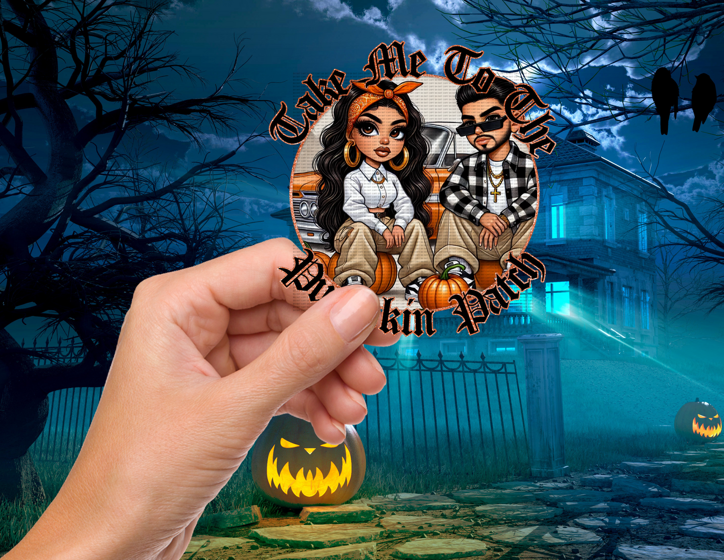 TAKE ME TO THE PUMPKIN PATCH UVDTF DECAL 4"