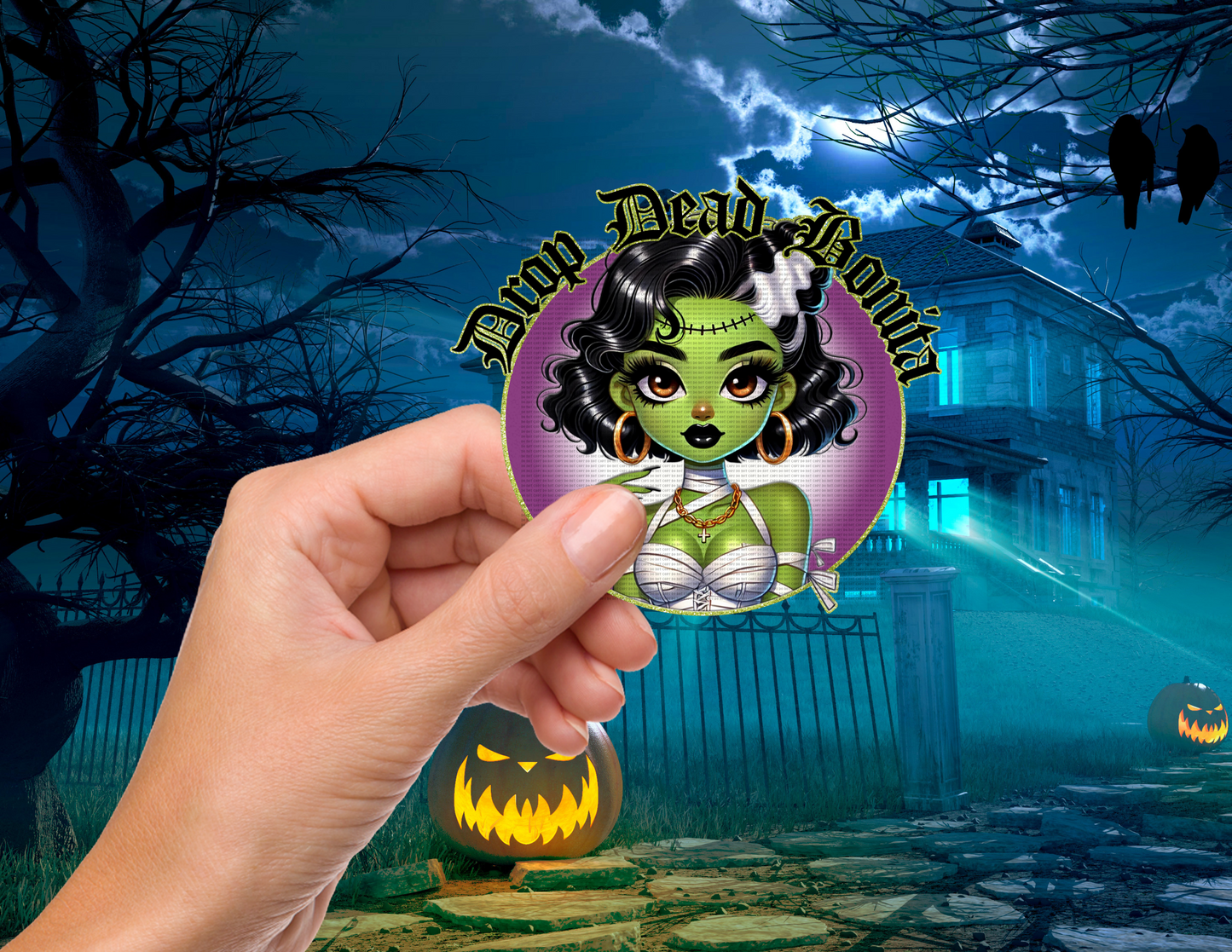 DROP DEAD BONITA UVDTF DECAL 4"