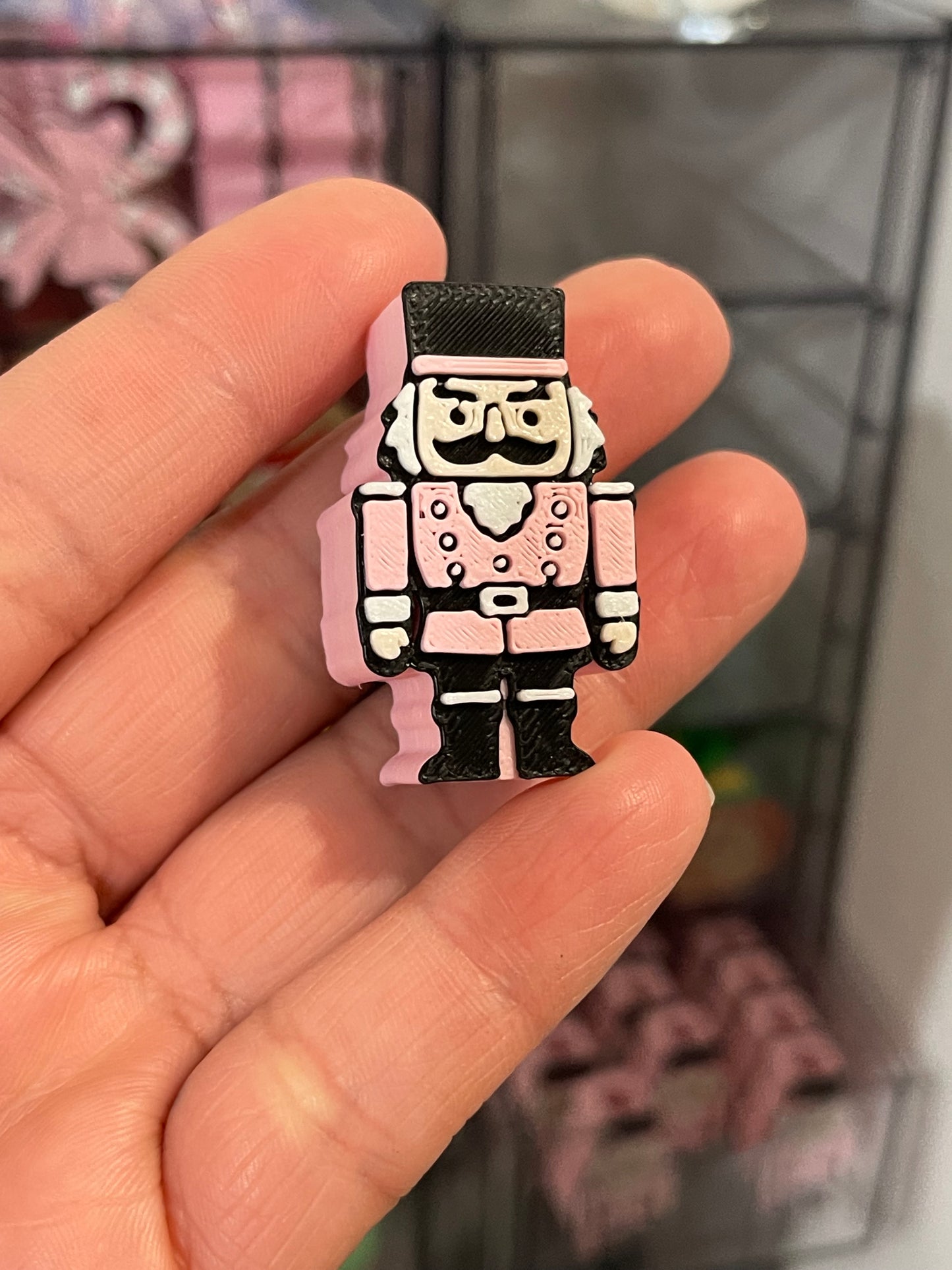 Pastel pink nutcracker straw topper ( standard size)