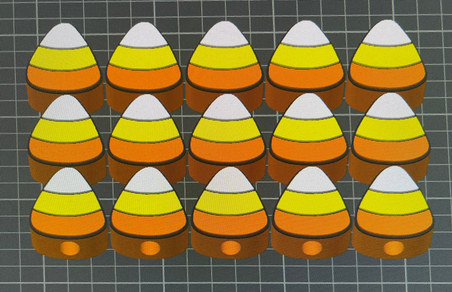 CANDY CORN STRAW TOPPERS STANDARD SIZE (8mm) 15 toppers