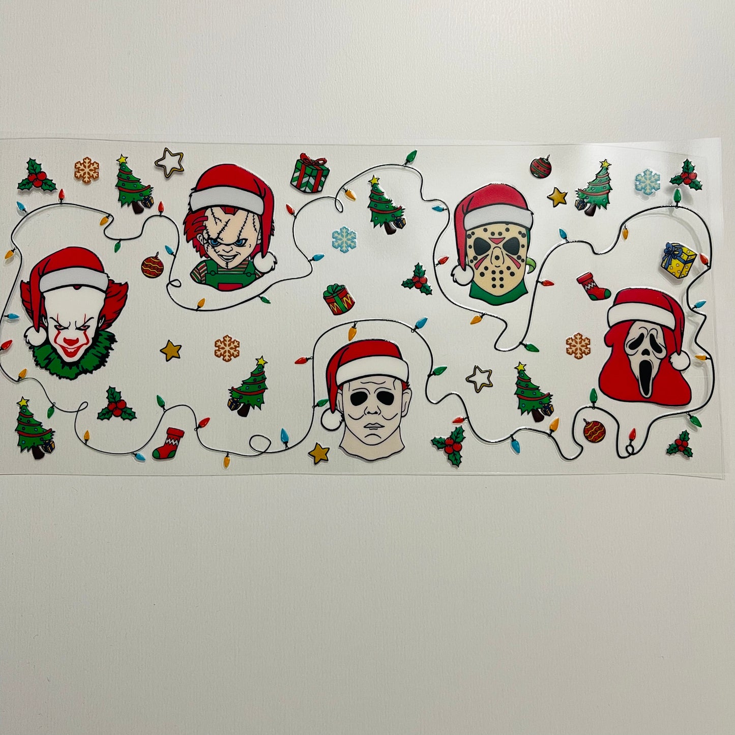 #6 Christmas horror ornaments uvdtf cup wrap