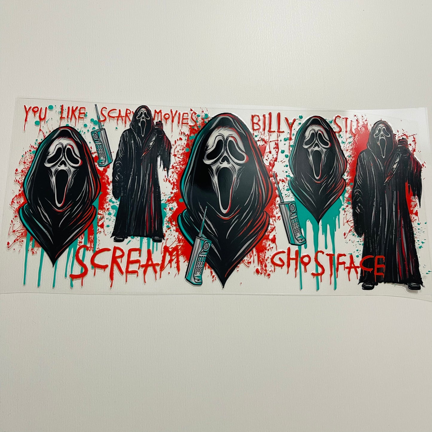 #30 ghost face uvdtf cup wrap