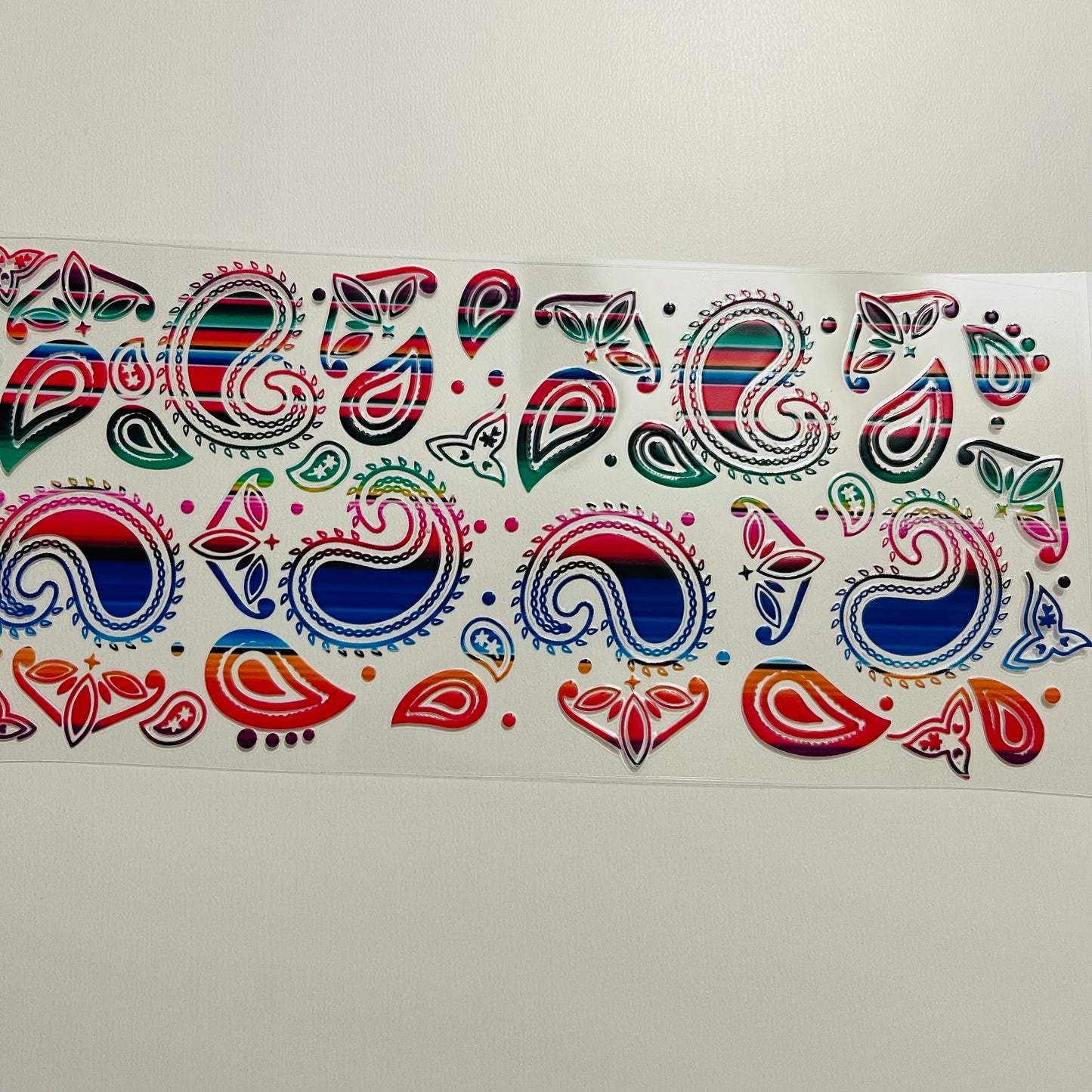 #18 rainbow bandanna uvdtf cup wrap