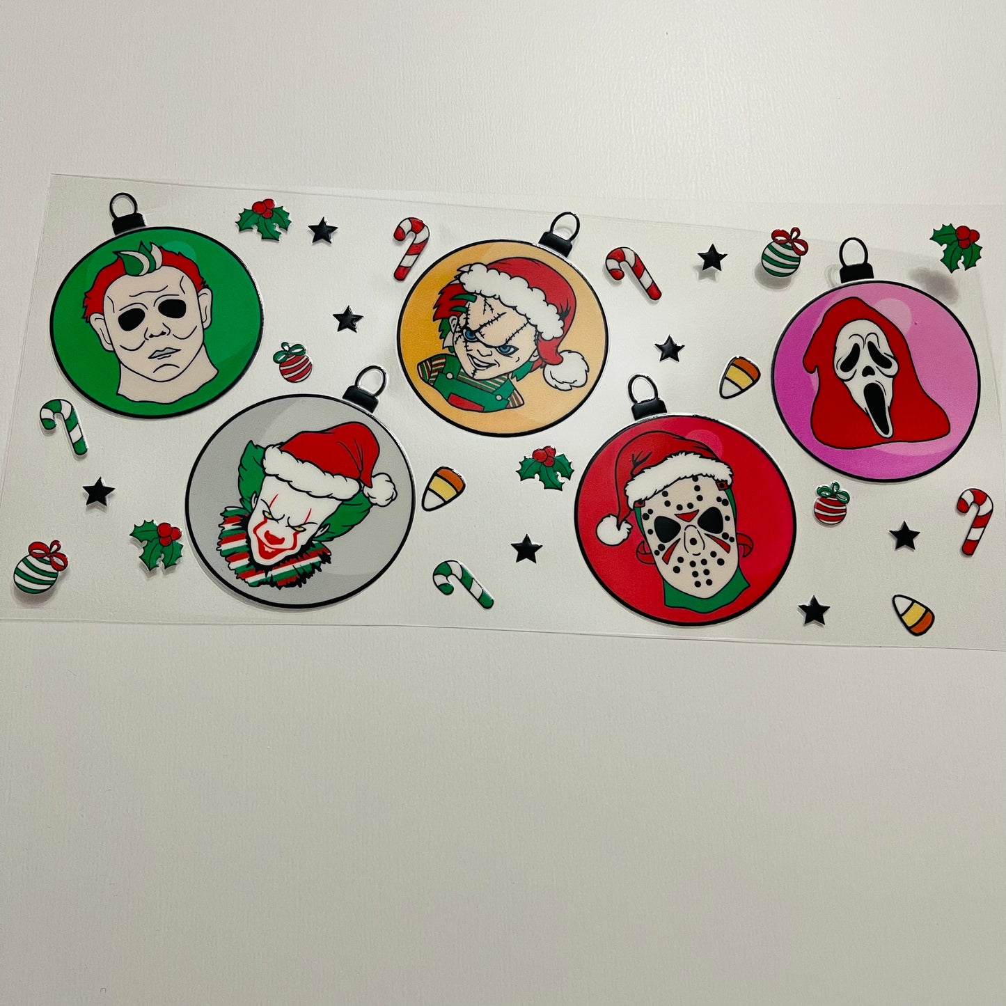 #44 horror ornaments uvdtf cup wrap