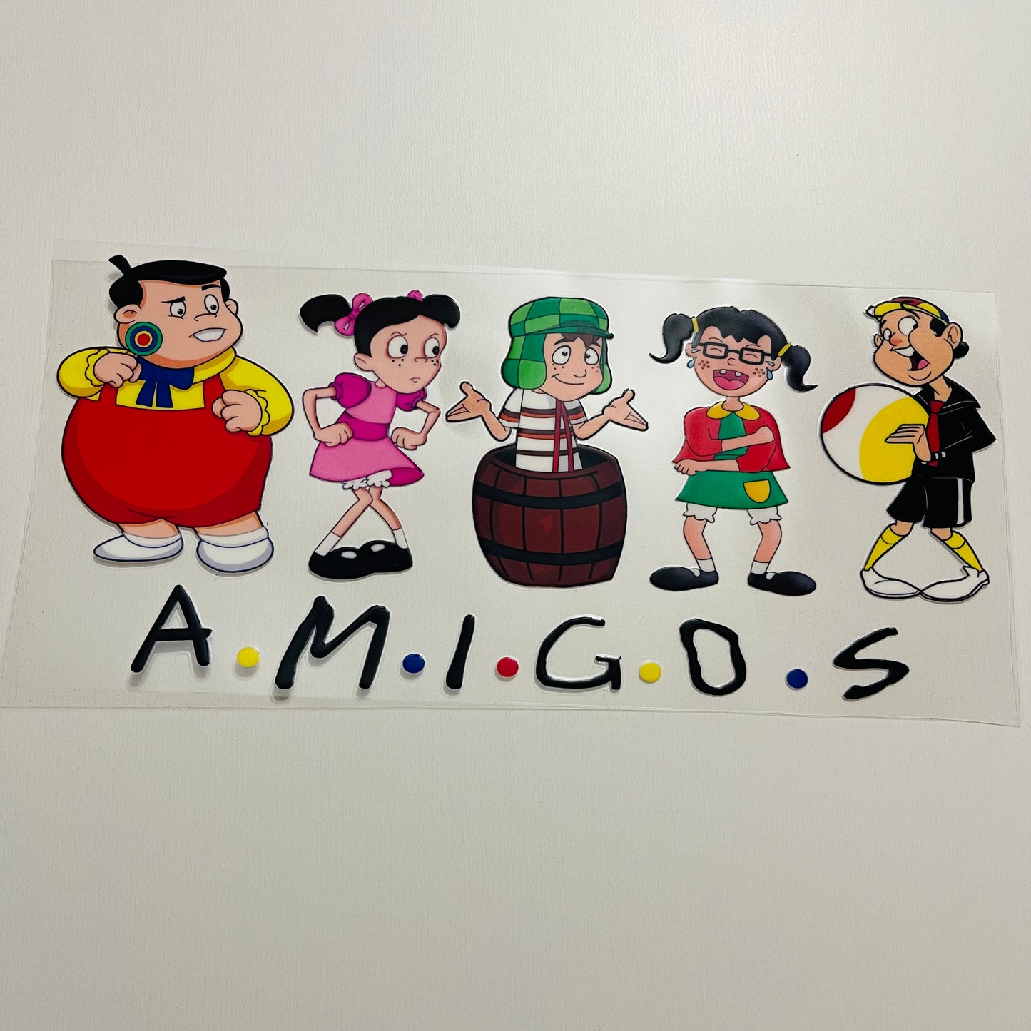 #72 el chavo amigos uvdtf cup wraps