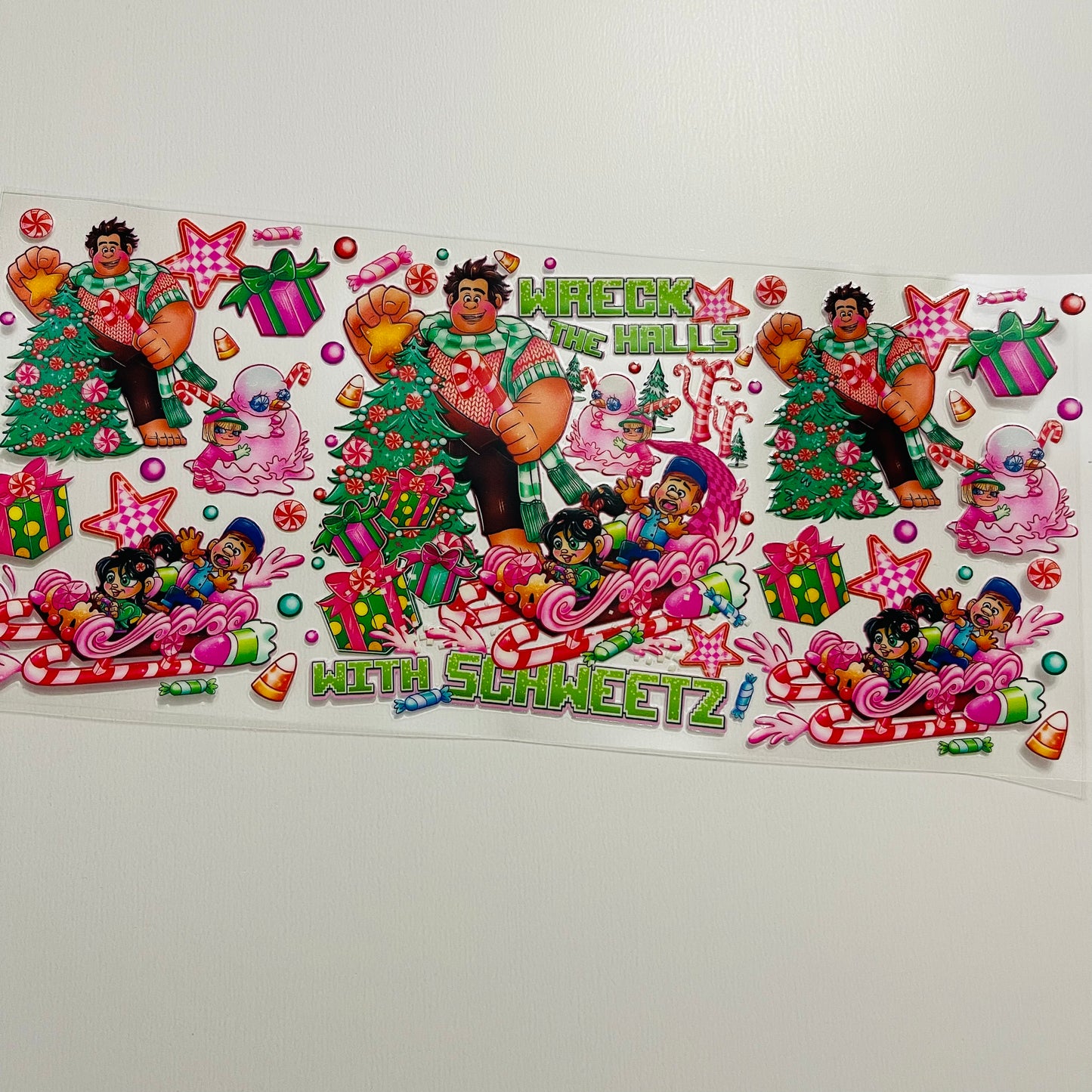 #78 wreck the halls uvdtf cup wrap