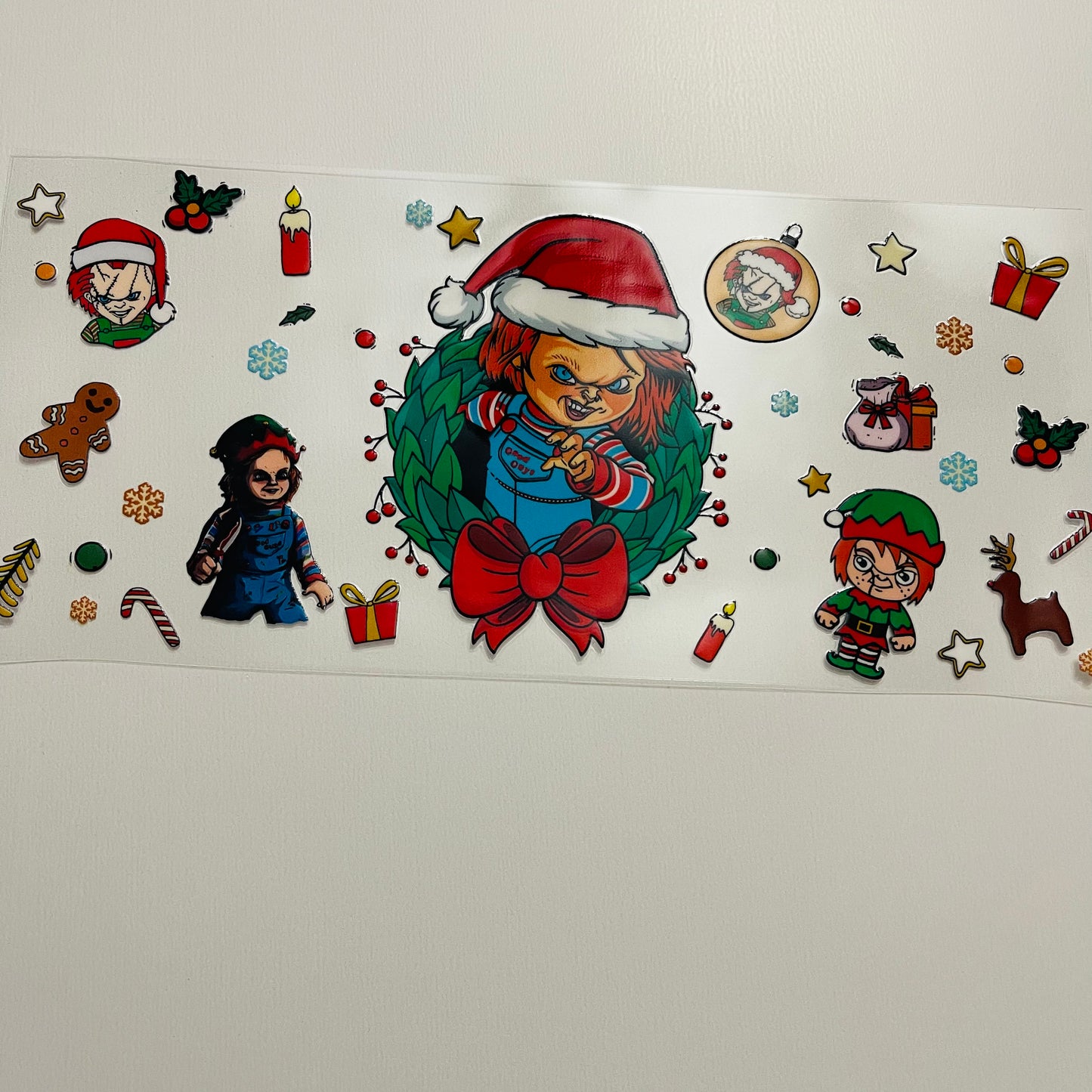 #75 Christmas chucky uvdtf cup wrap