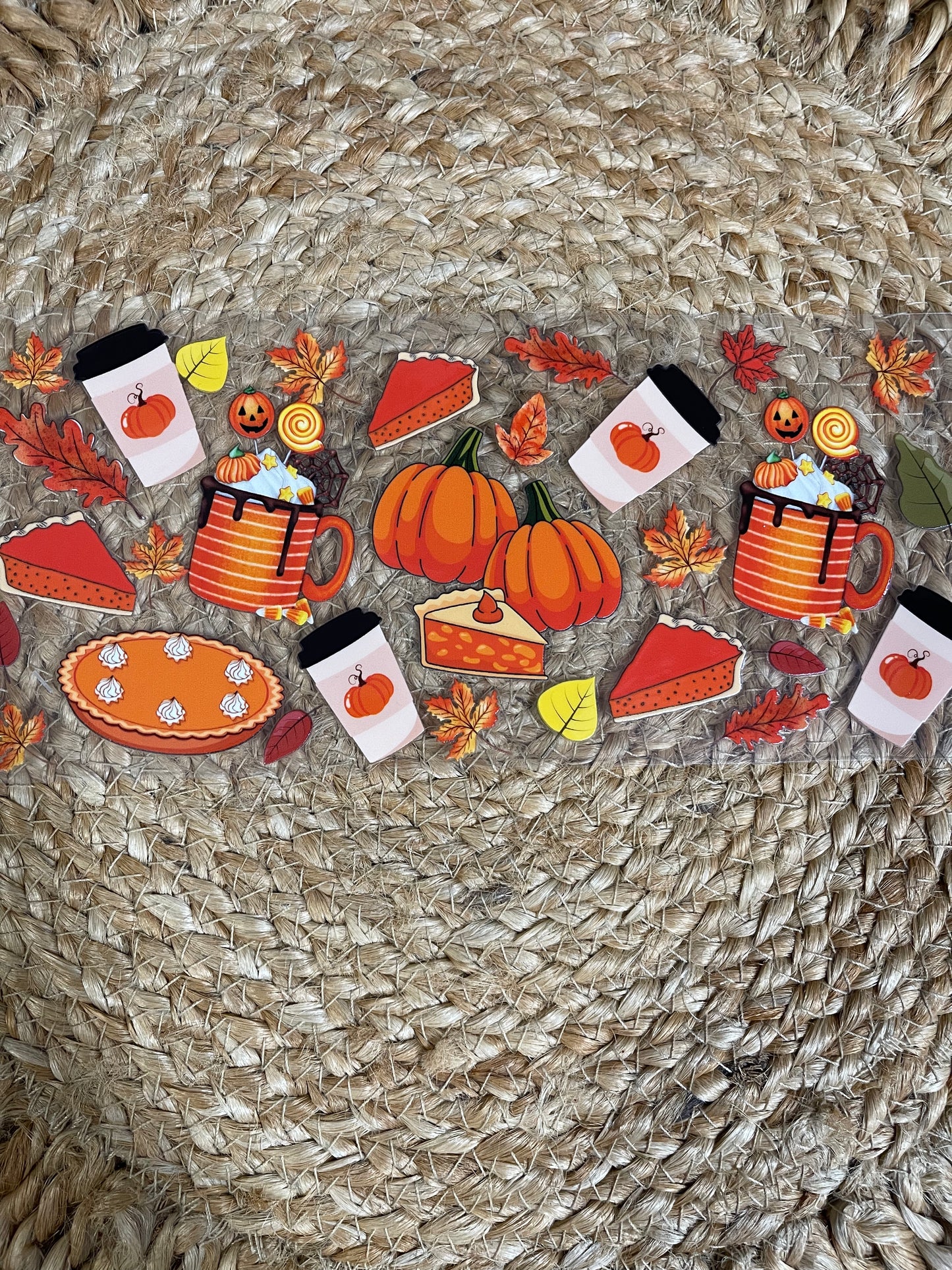 #1 pumpkin spice and coffee uvdtf cup wrap