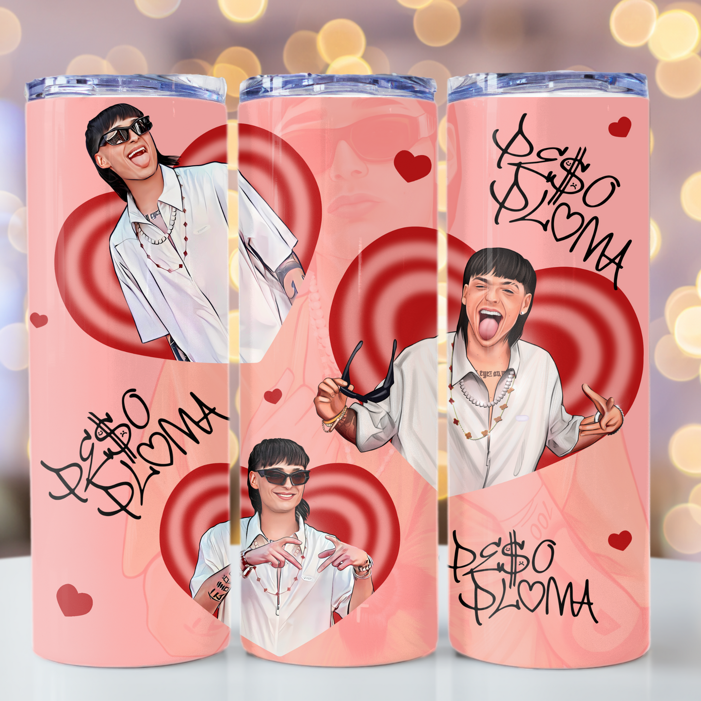 20 OZ HEART PESO PLUMA TUMBLER