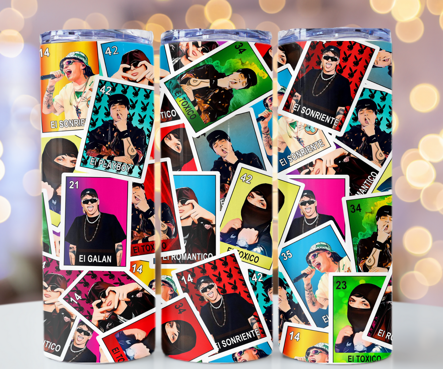 20 OZ LOTERIA PESO PLUMA TUMBLER