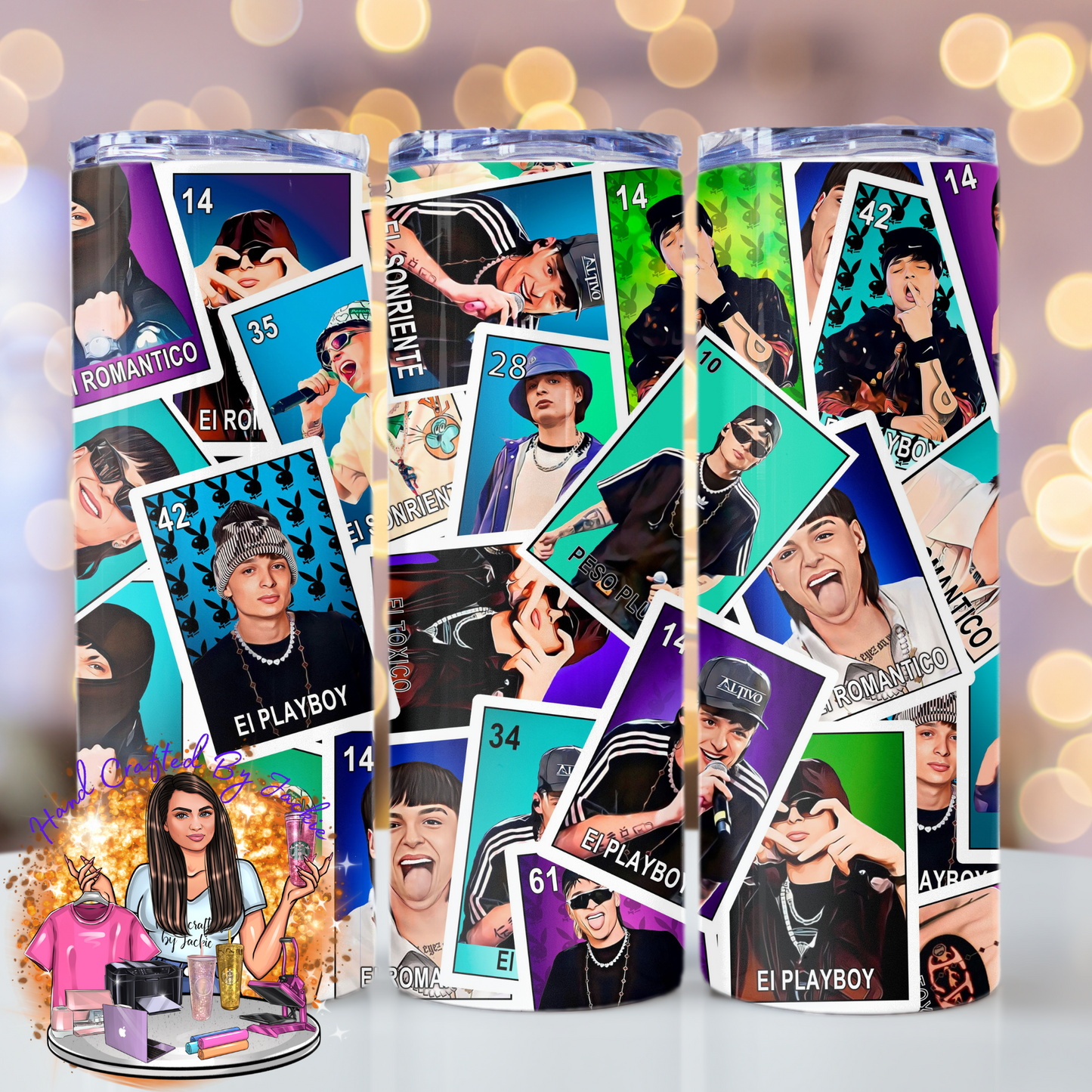 20 OZ PESO PLUMA LOTERIA TUMBLER