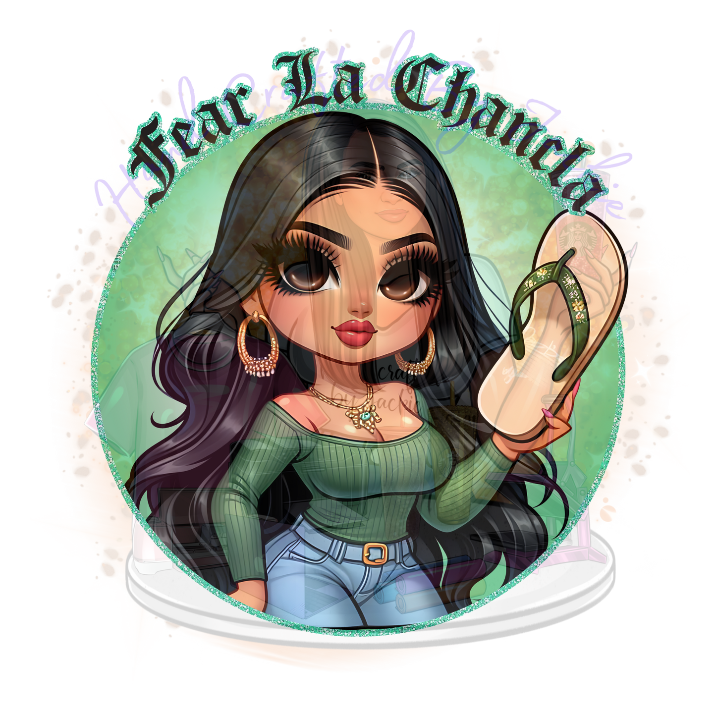 CHICANA FEAR THE CHANCLA DTF TRANSFER