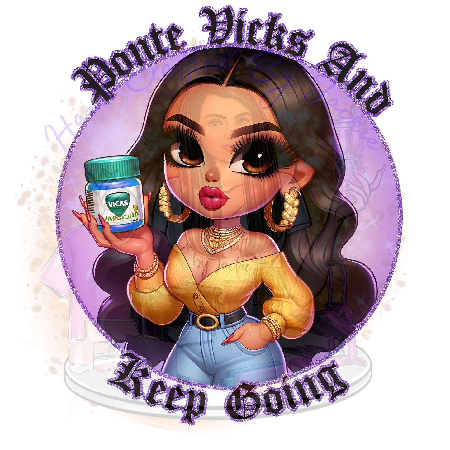 CHICANA MOM PONTE VICKS & KEEO GOING DTF TRANSFERS