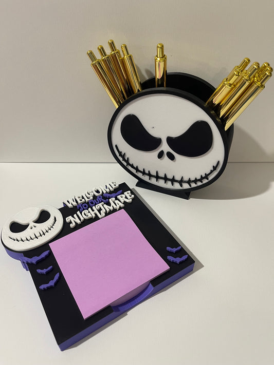 Jack pen and sticky note holder