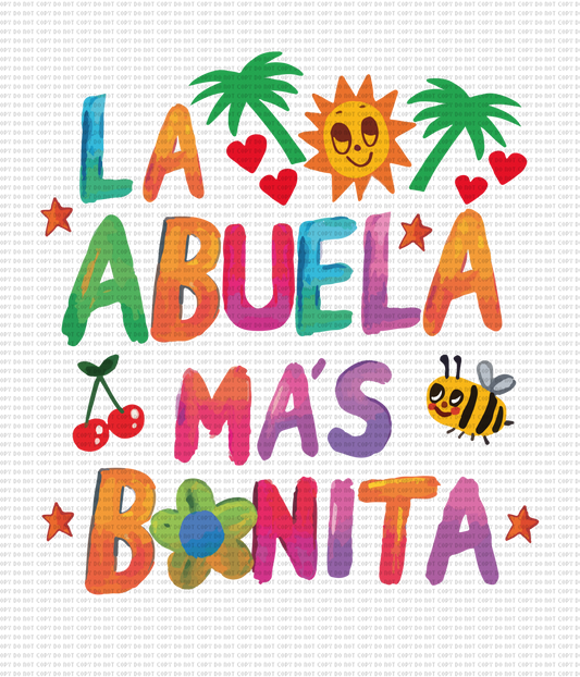 LA ABUELA MÁS BONITA DTF TRANSFER