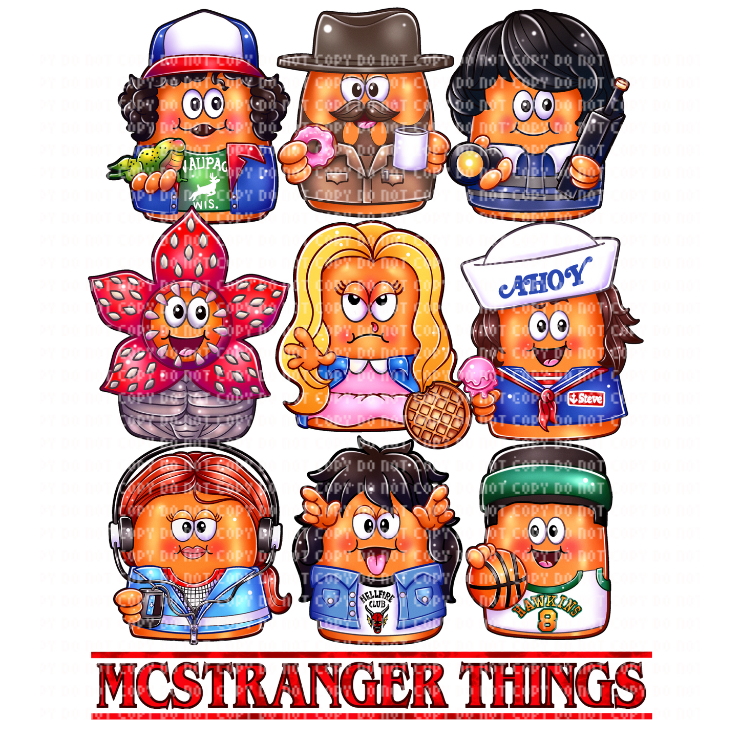 MCSTRANGER THINGS DTF TRANSFER