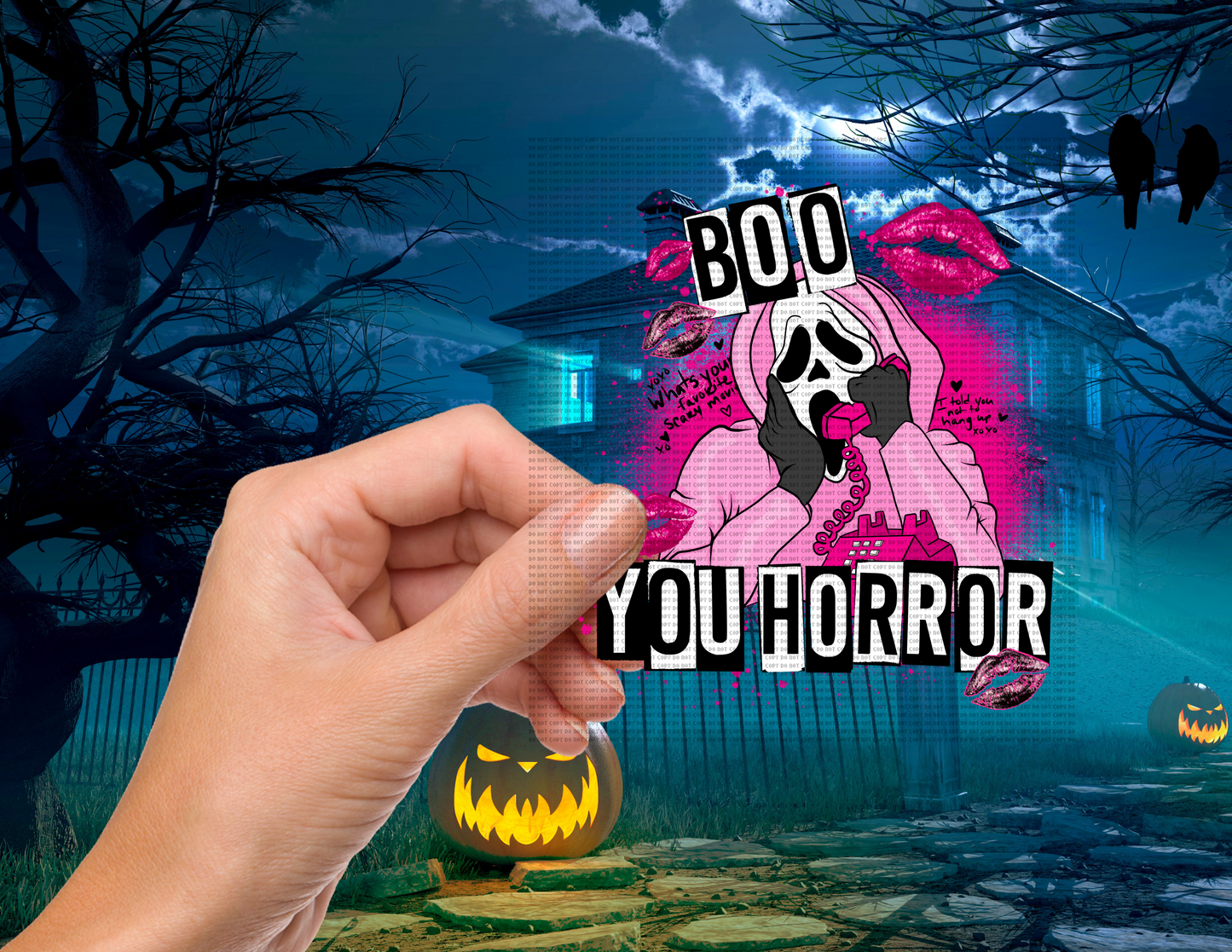 Boo you horror 4” decal