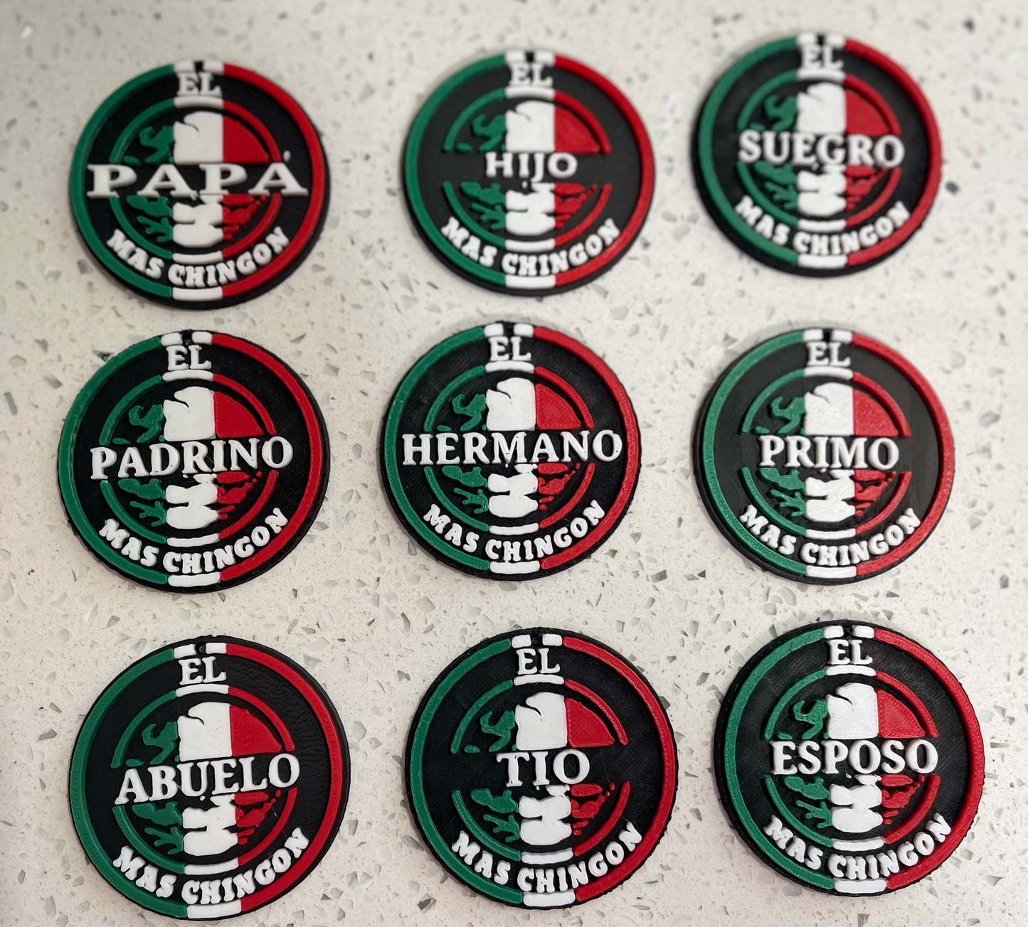 Familia chingona Keychain 9 pieces