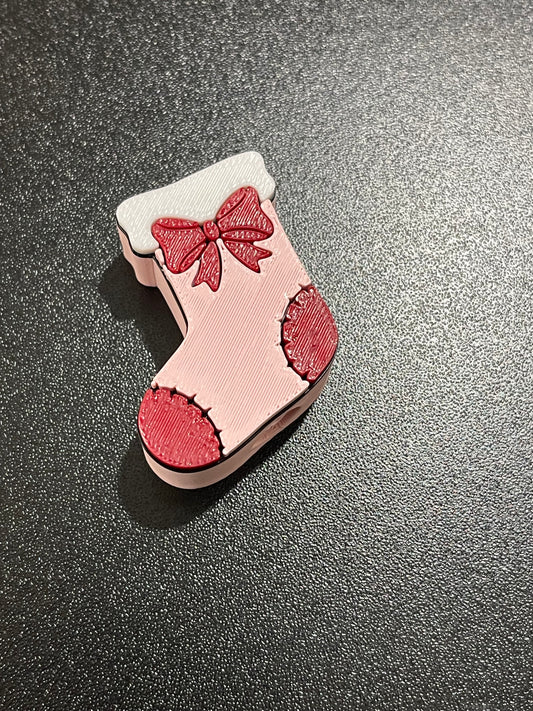 Pastel pink stocking straw topper (standard size