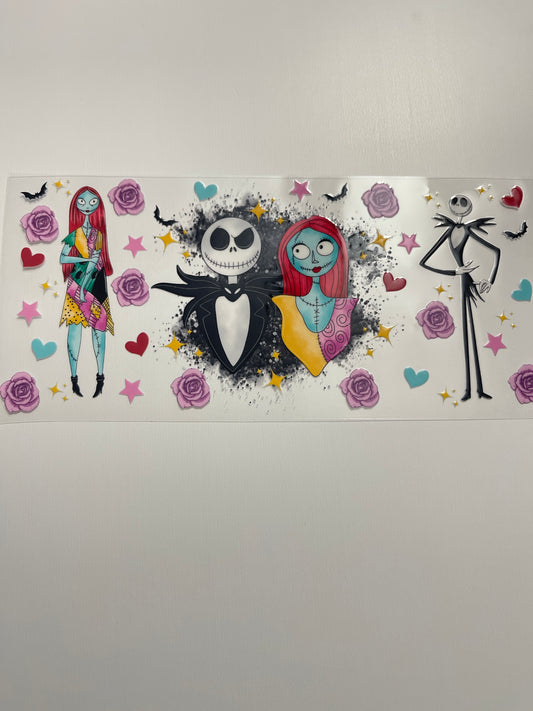 #116 Jack and Sally uvdtf cup wrap