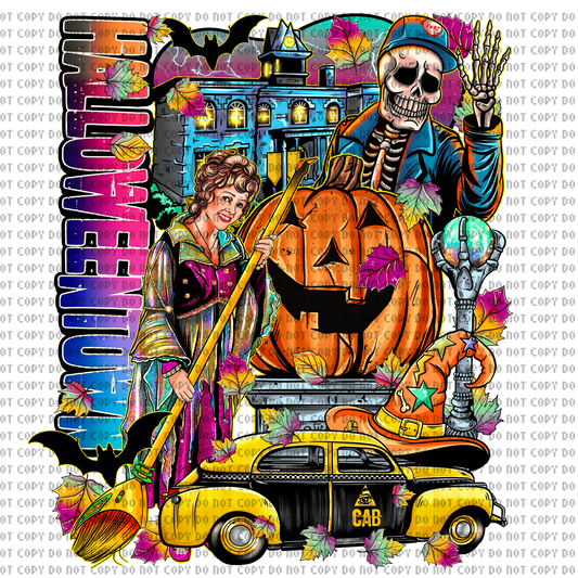 Halloween town DTF transfer