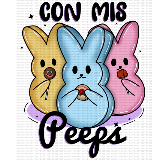CON MIS PEEPS DTF TRANSFER