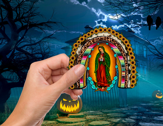 Sunflower virgencita 4” decal