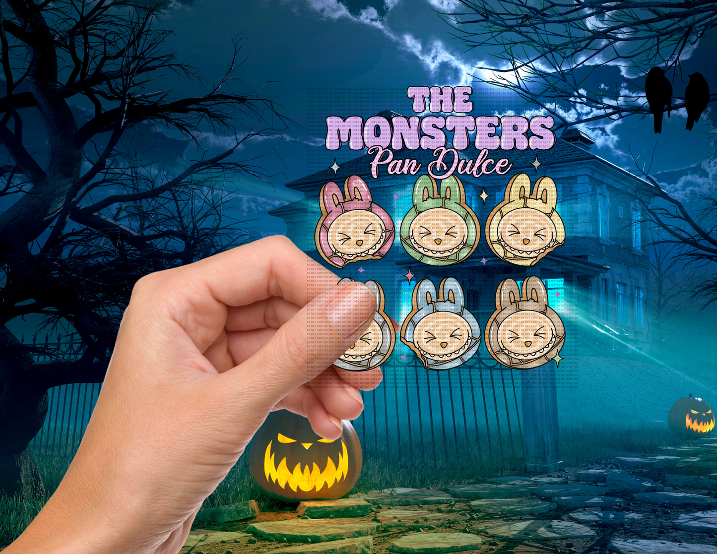 The monsters pan dulce 4” decal