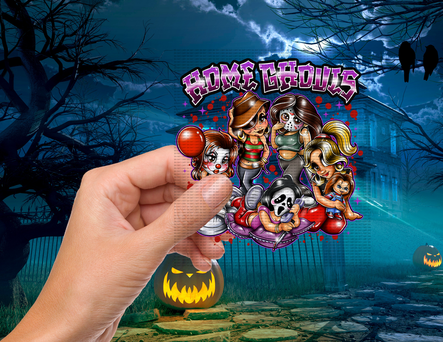 Home ghouls 4” decal