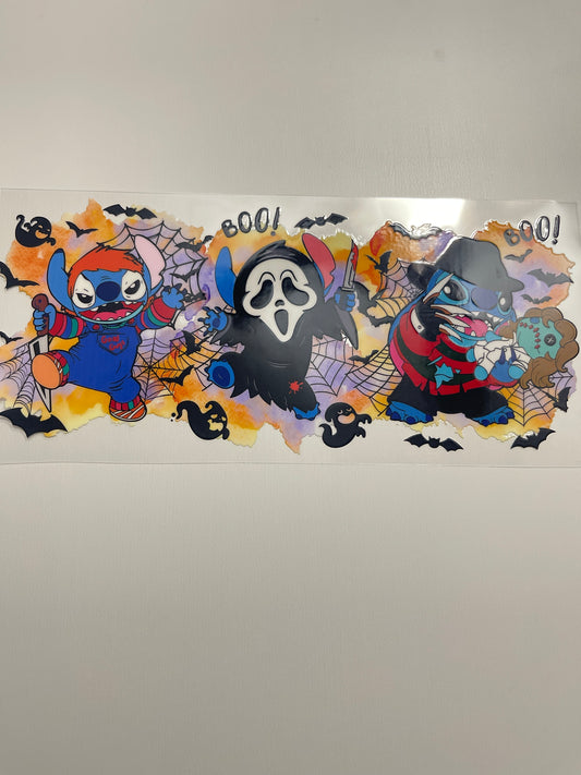 #102 stitch horror uvdtf cup wrap