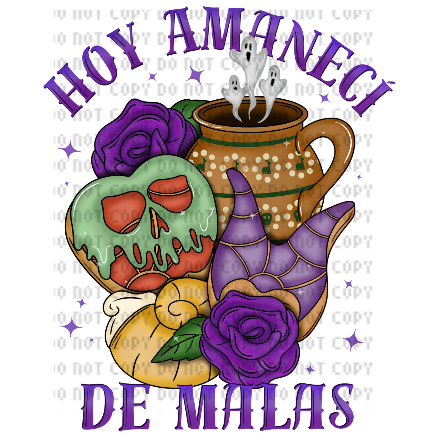 HOY AMANECÍ DE MALAS DTF TRANSFER