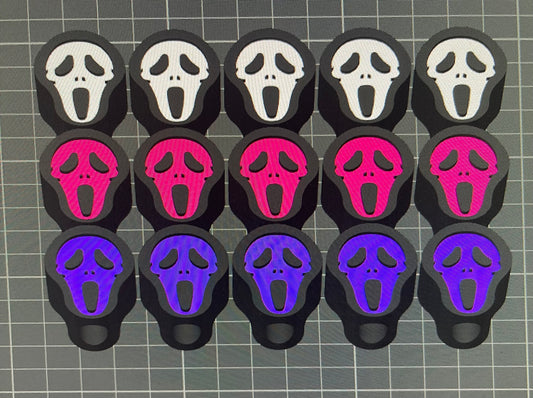 GHOST FACE STRAW TOPPERS STANDARD SIZE (8mm) 15 toppers