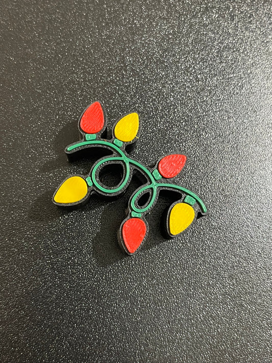 Christmas lights straw topper (standard size)