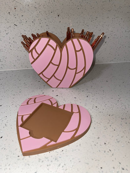 PINK CONCHA PEN & STICKY NOTE HOLDER