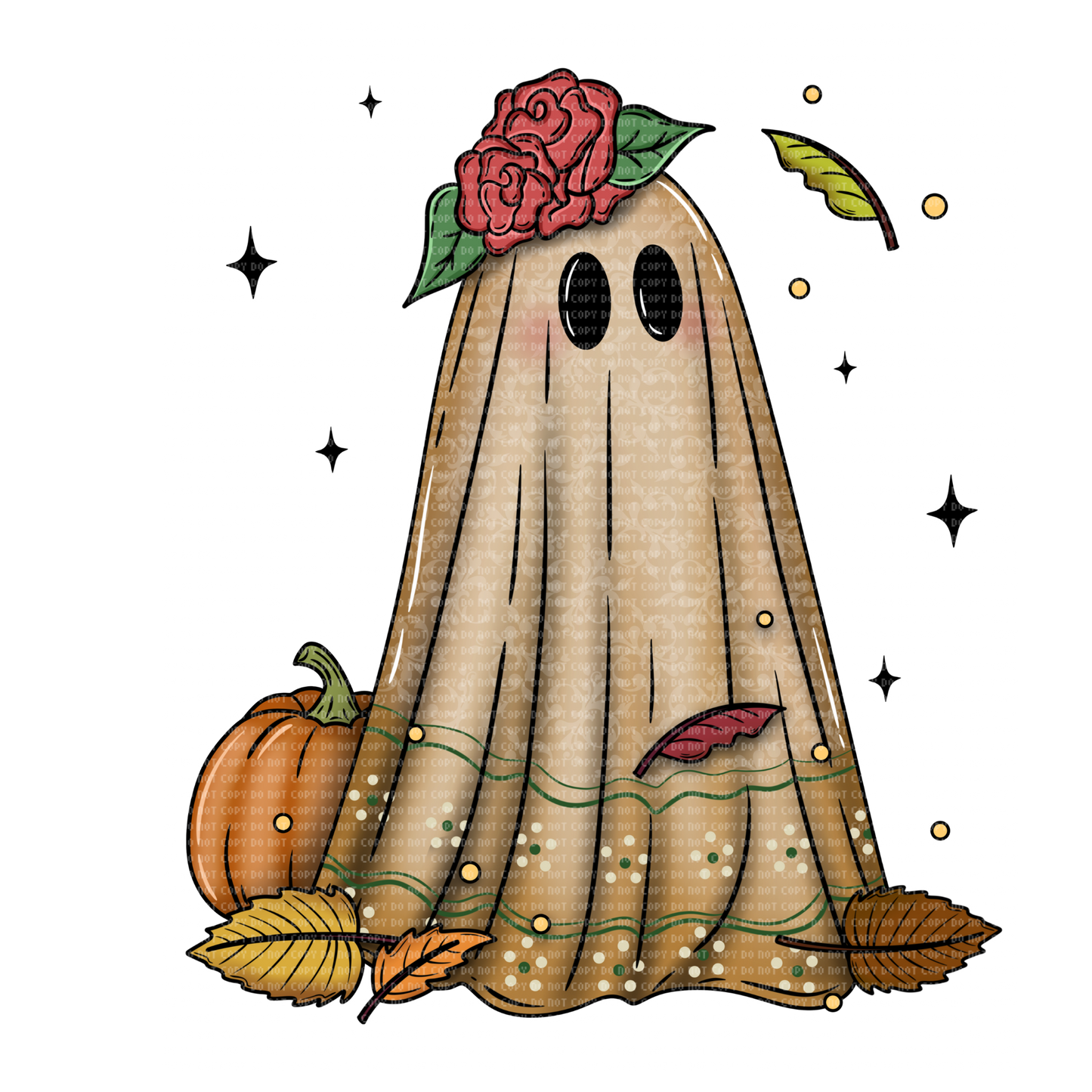 Brown ghost dtf transfer