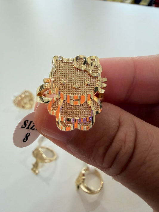 Hk 18k laminated gold ring