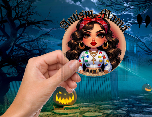 Autism mama 4” decal