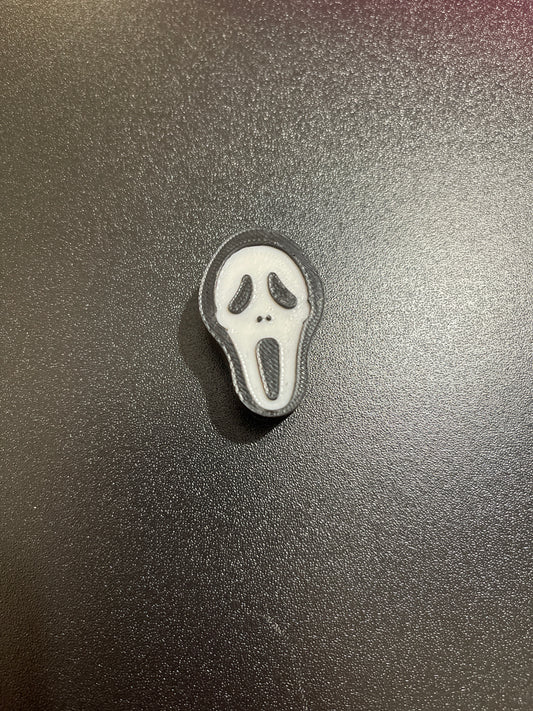 Ghost face straw topper standard size