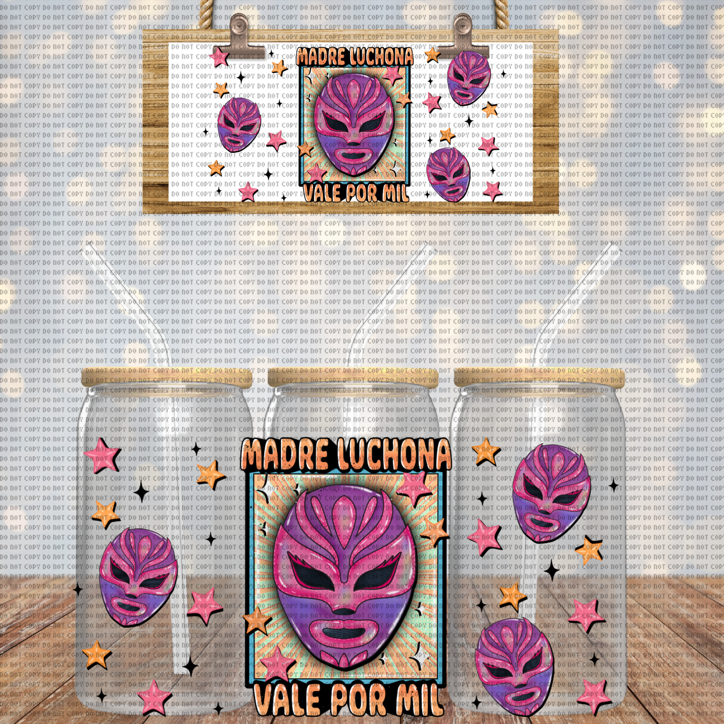 MADRE LUCHONA VALE POR MIL CUP WRAP