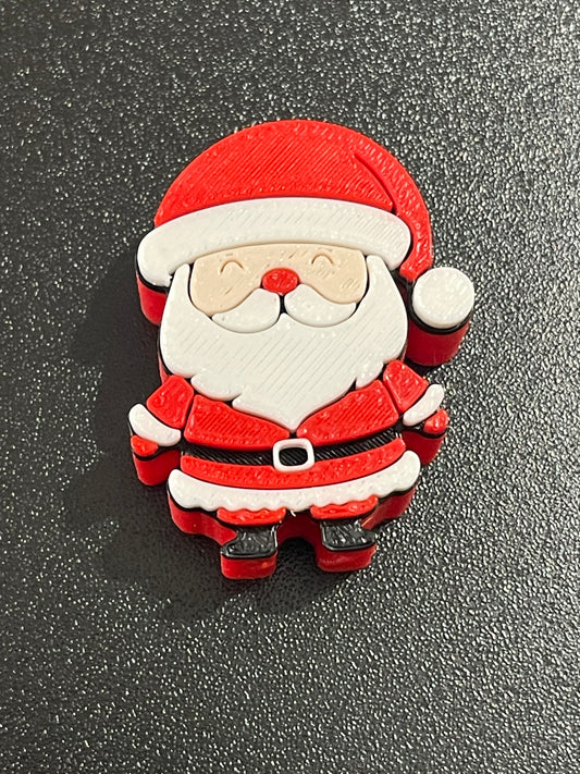Cute Santa straw topper (standard size )